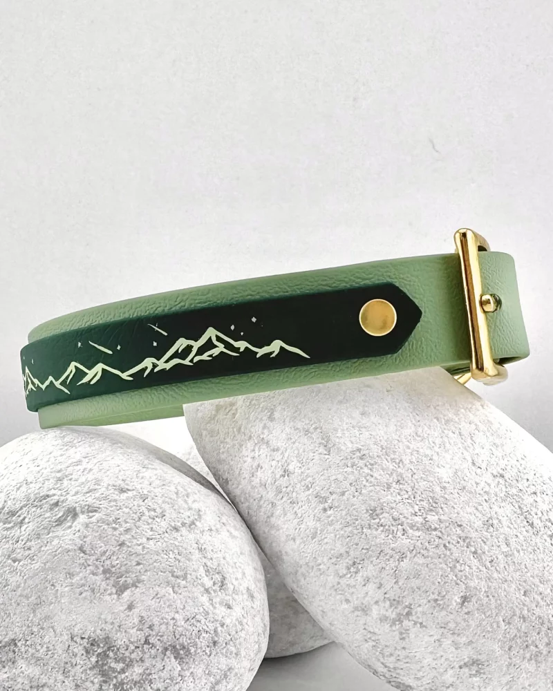 Double Layer 25mm BioThane® Dog Collar – Customizable 🎨
