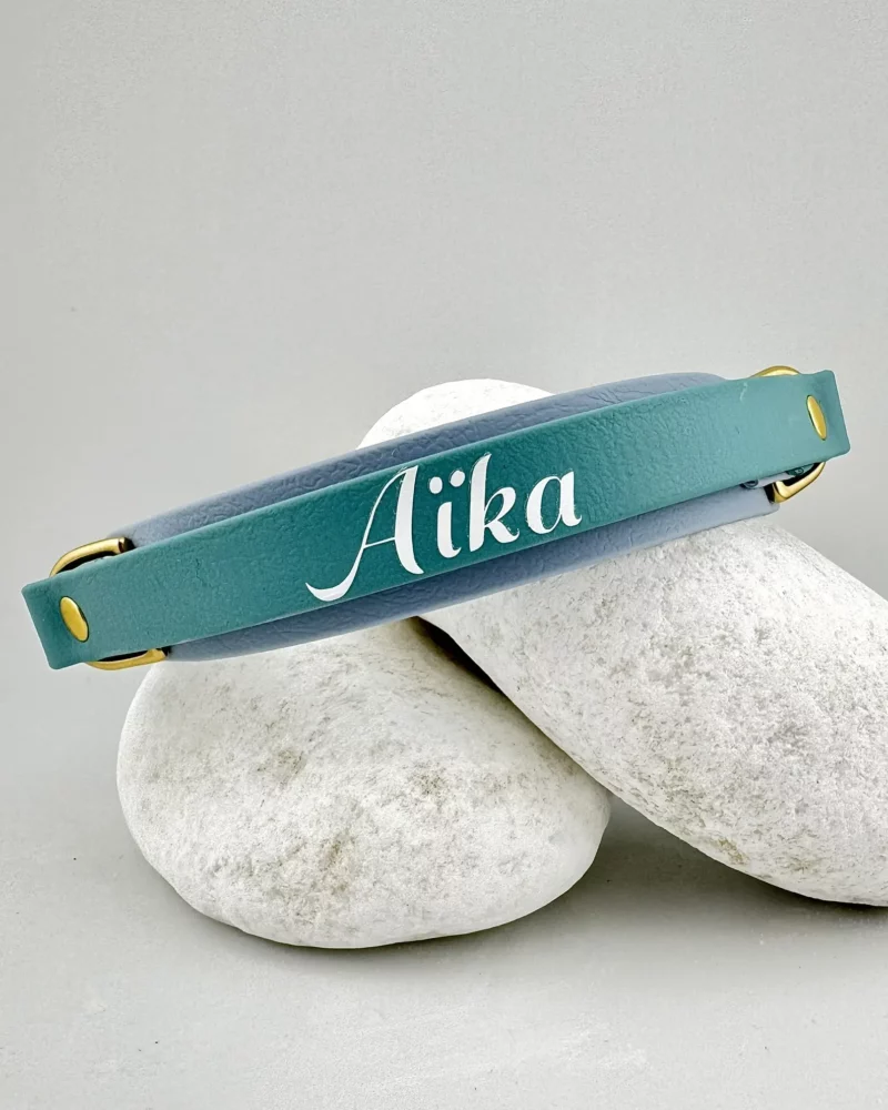 BioThane® Halsband 25mm mit Rückholgriff – personalisierbar 🎨 – Bild 4