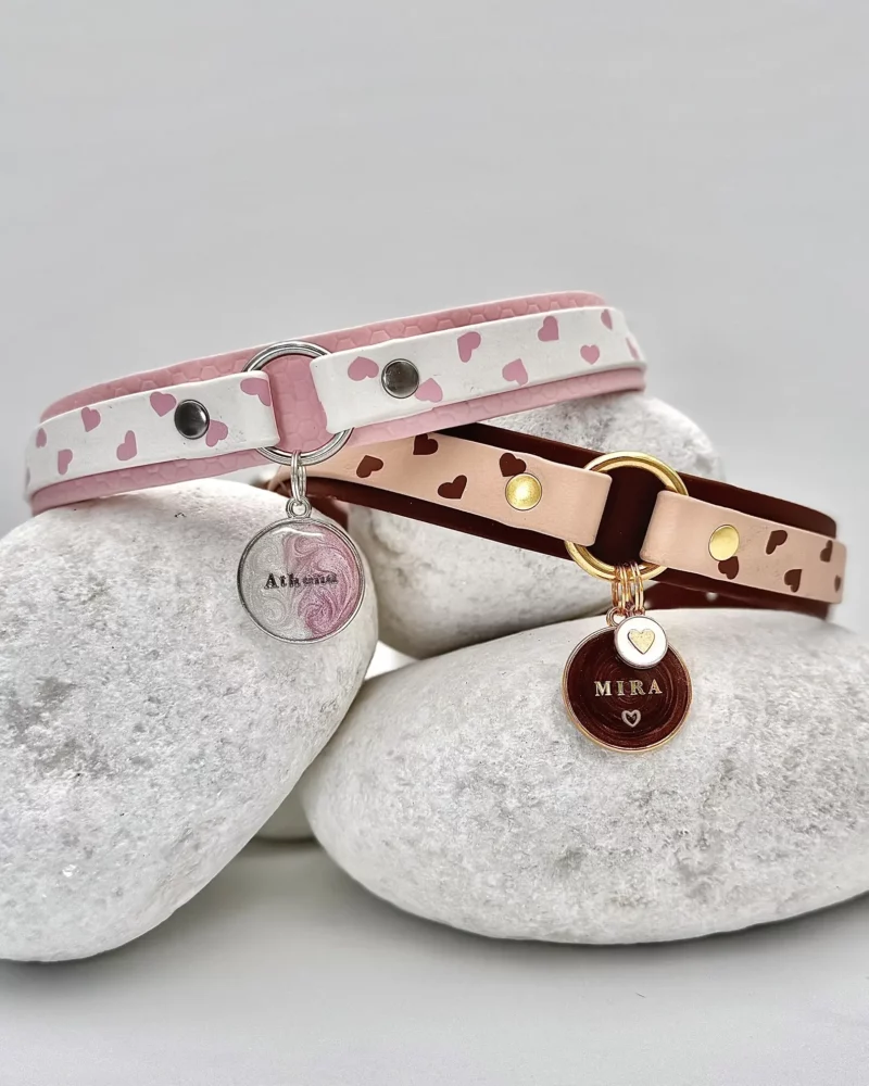Collar doble de 25mm BioThane® con anilla central – personalizable 🎨 - Imagen 13