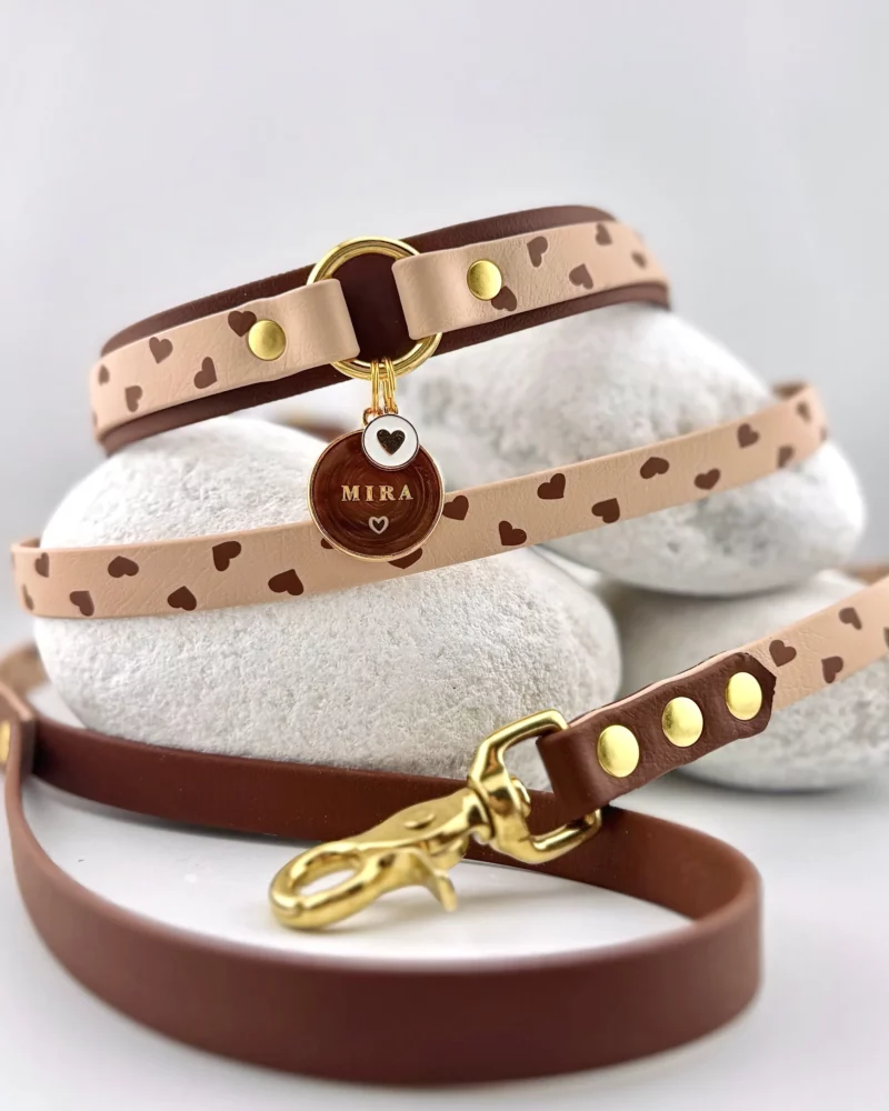 Collar doble de 25mm BioThane® con anilla central – personalizable 🎨 - Imagen 7