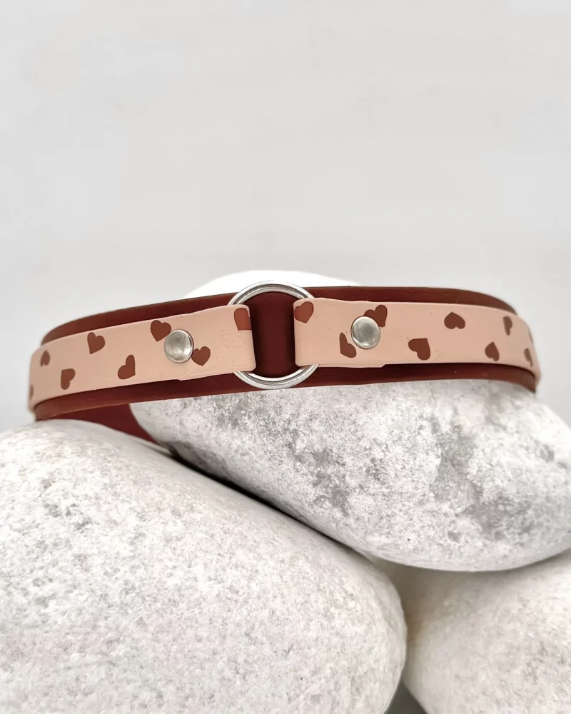 Collar doble de 25mm BioThane® con anilla central – personalizable 🎨 - Imagen 3