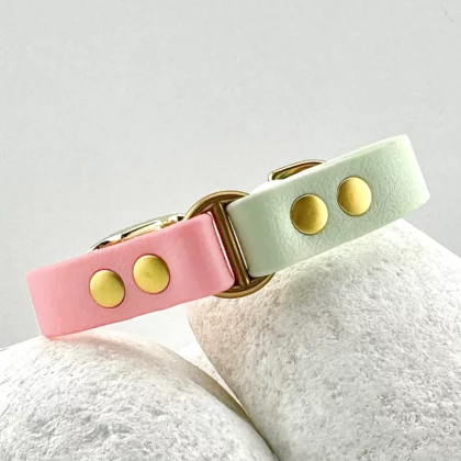 Collier bicolore 16mm PVC - à personnaliser 🎨