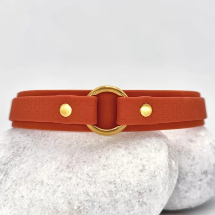Collier double avec anneau 25mm PVC - à personnaliser 🎨
