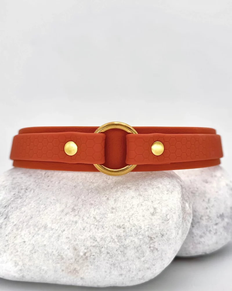 Collier double avec anneau 25mm PVC - à personnaliser 🎨