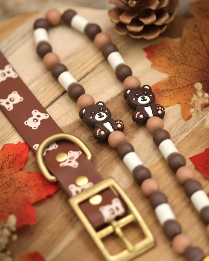 Collier bicolore 25mm BioThane® – Kuma no Nuigurumi – Image 6