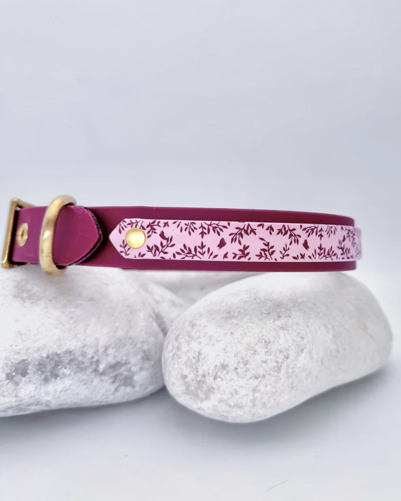Collier double 25mm BioThane® - Aki no chō – Image 6