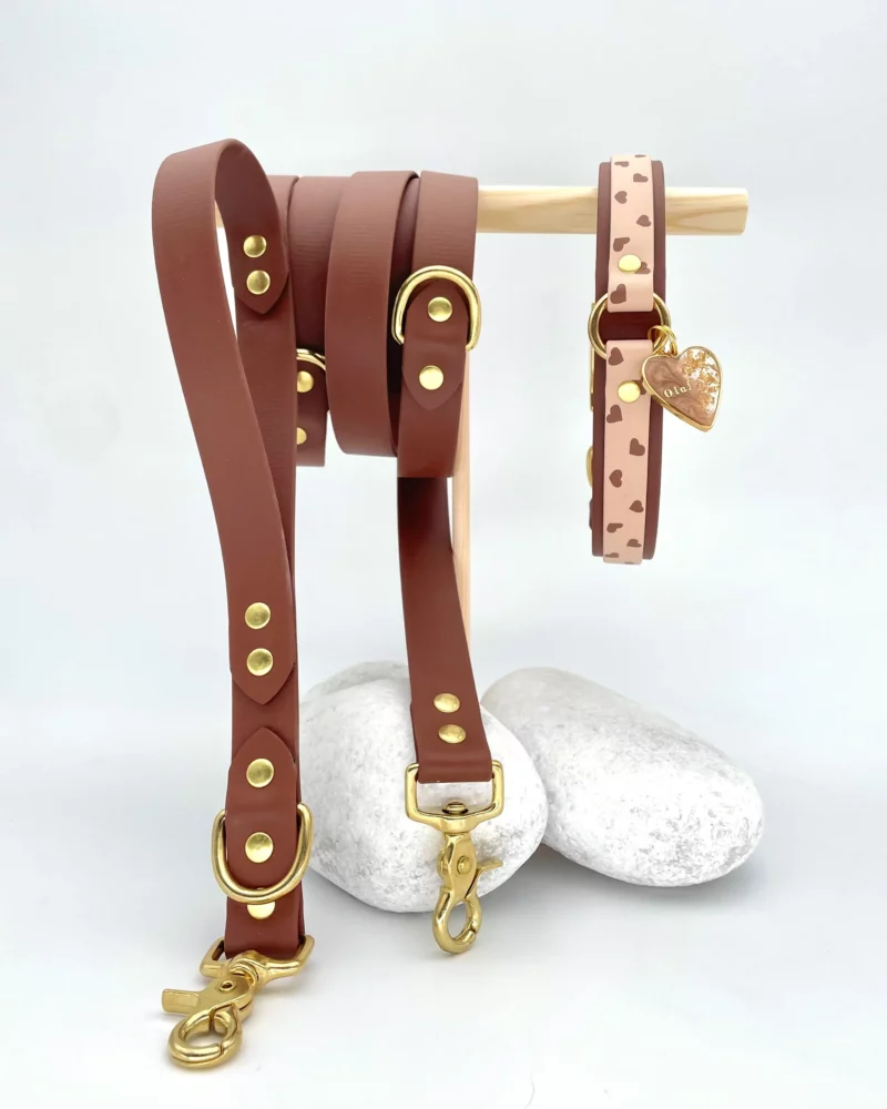 Collier double avec anneau 25mm BioThane® – Kokoro – Image 5