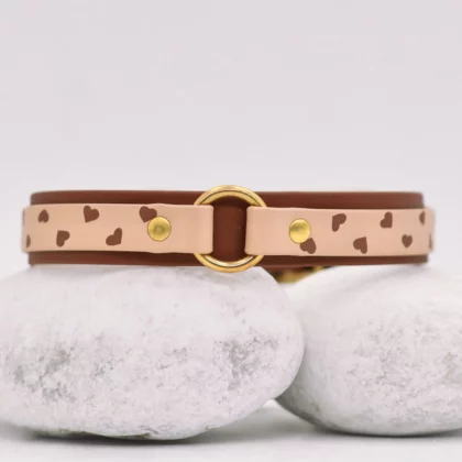 Collier double avec anneau 25mm BioThane® – Kokoro