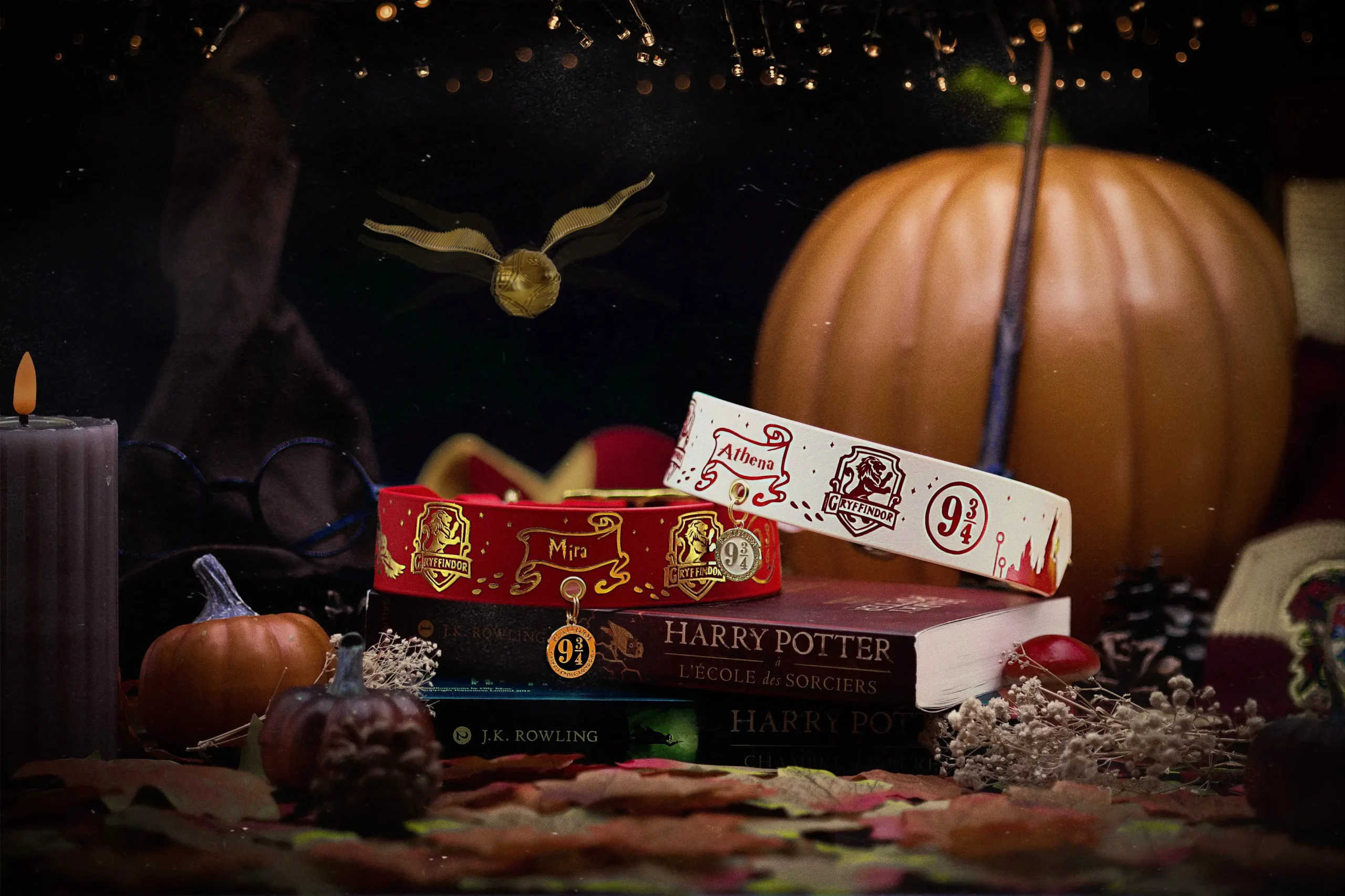 Collier 38mm BioThane® – Harry Potter (Gryffondor) Collier 38mm BioThane® - Harry Potter (Gryffondor) – Image 5