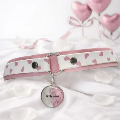 Collier double avec anneau 25mm PVC | Biothane® – Kokoro